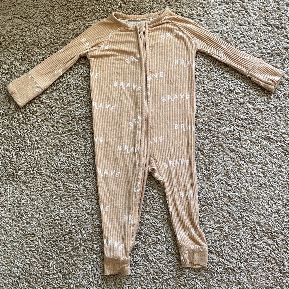 Brave Little One Zipper Romper Sz. 3-6 months